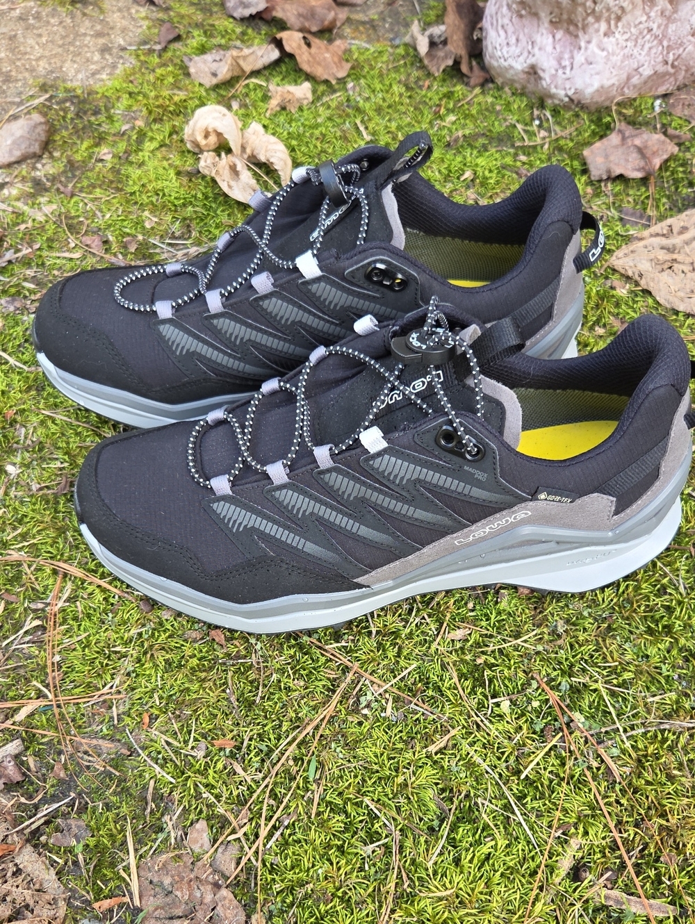 Lowa Black and Gray Men’s Trail Runners